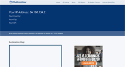 Desktop Screenshot of ipaddressnow.com